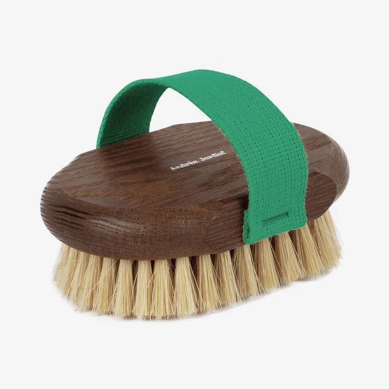 Brosse massage frêne color, sangle verte, Andrée Jardin, vue 2