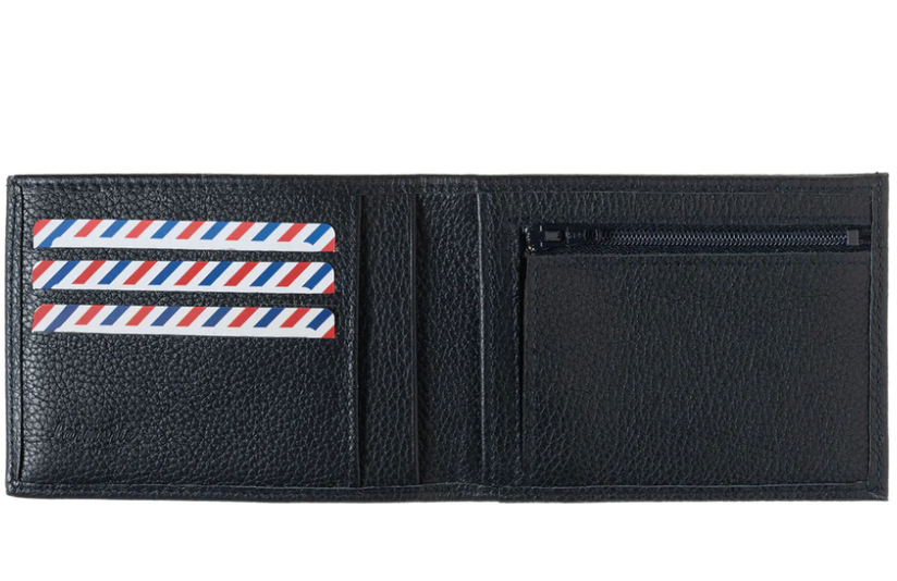 Portefeuilles Arthur Noir Grainé