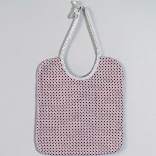 Bavoir étoiles rouge - Mauricette vue 1