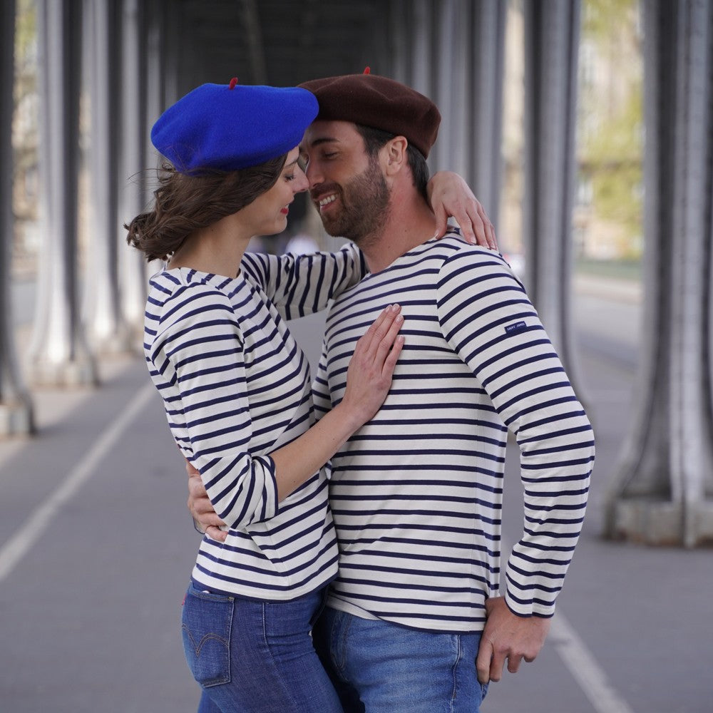 Béret mode bleu royal, Le Béret Français, vue sur mannequin femme