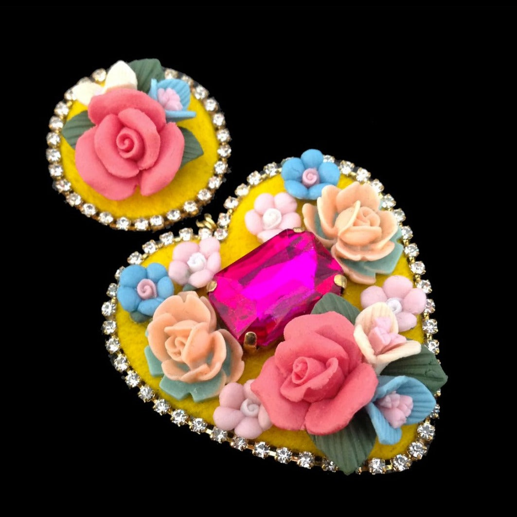 Boucles d’oreilles Joli Cœur Mouchkine gros plan 1