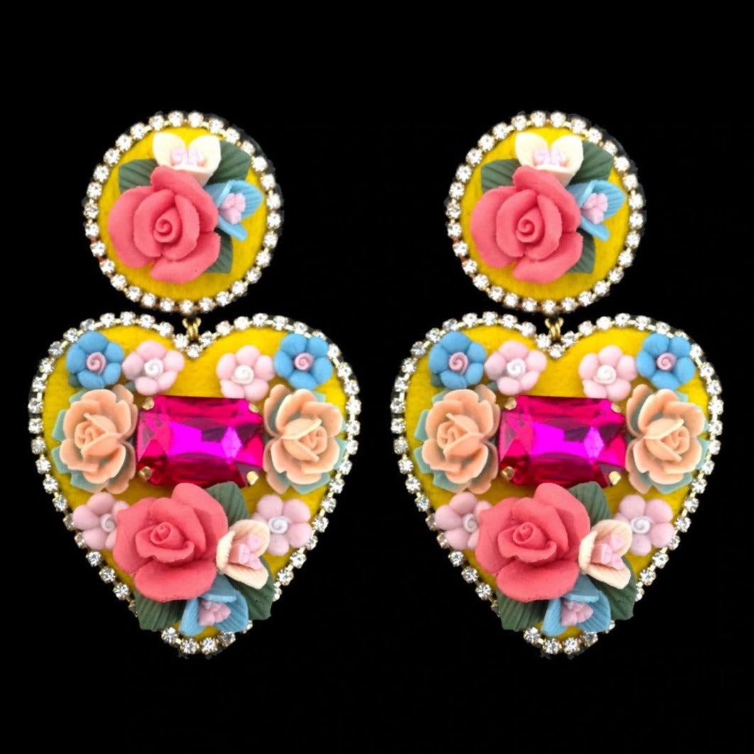 Boucles d’oreilles Joli Cœur Mouchkine gros plan 2