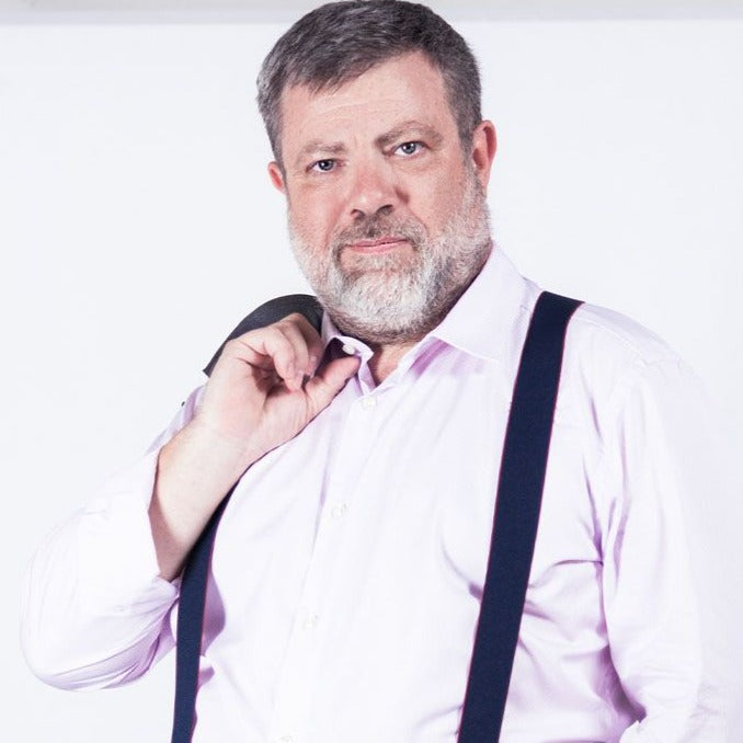 Bretelles larges Bleu Garonne, Les Bretelles de Léon, vue 1