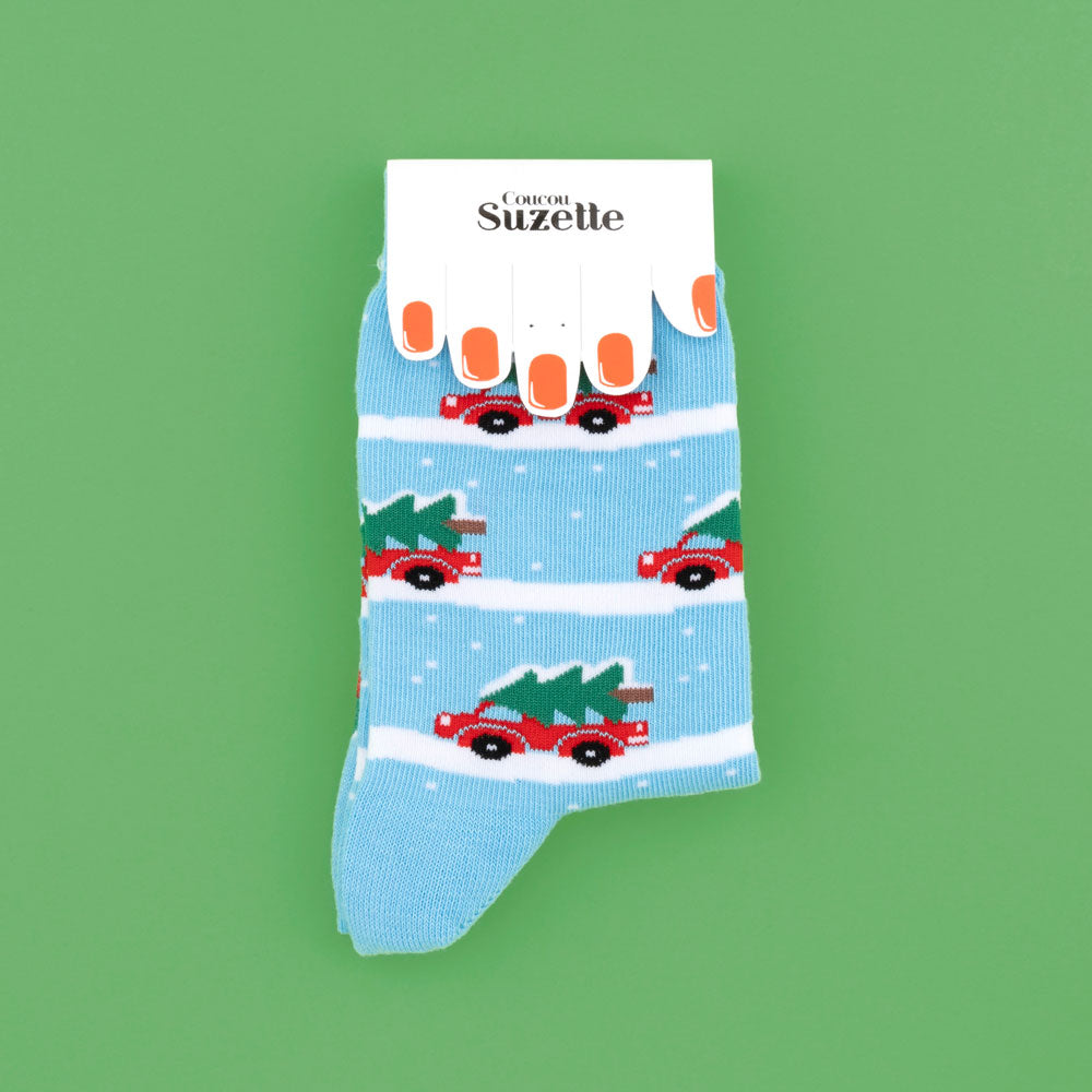 Chaussettes Voiture sapin