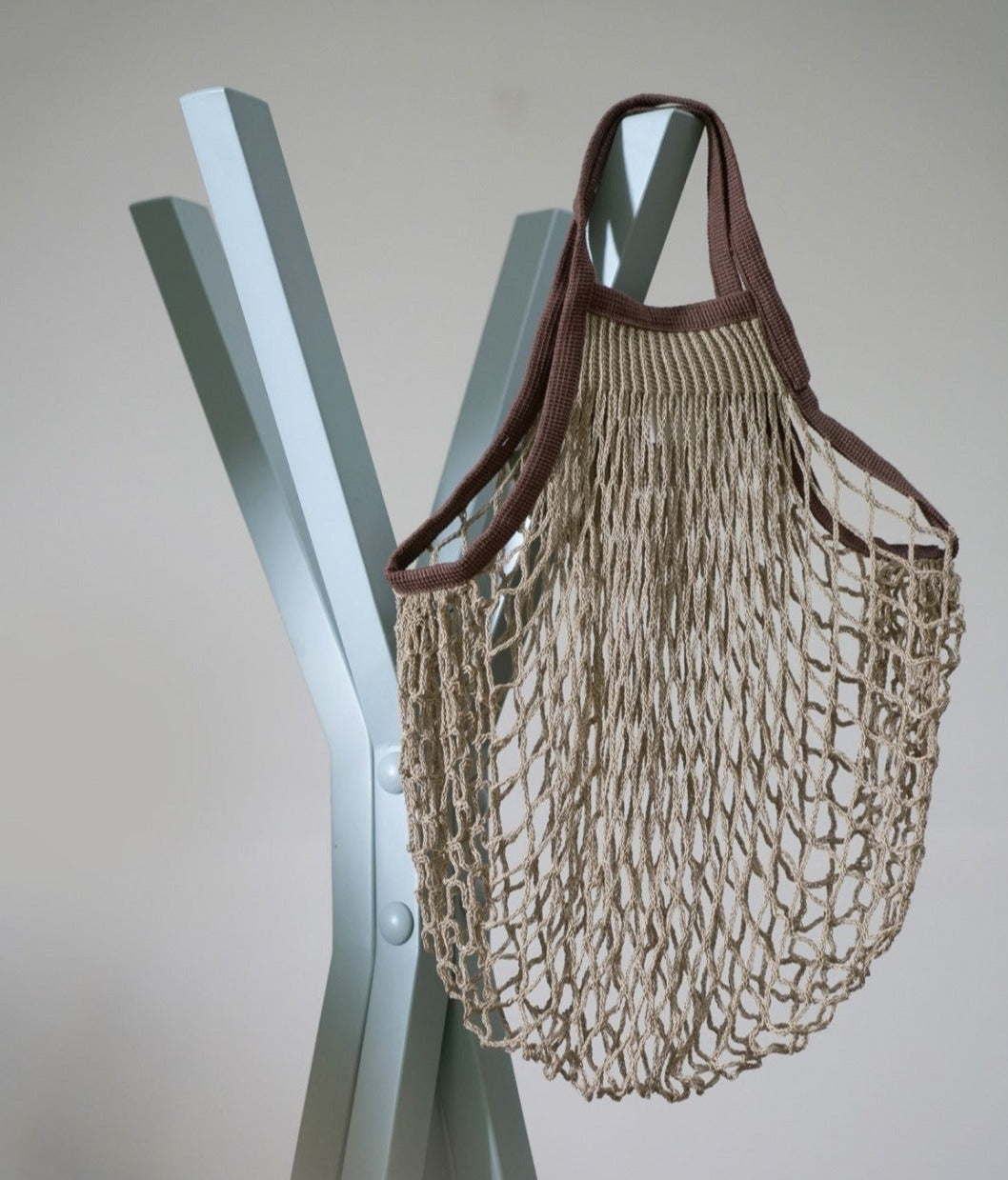 Filet à provision beige et sépia - FILT - Le Bazar Français