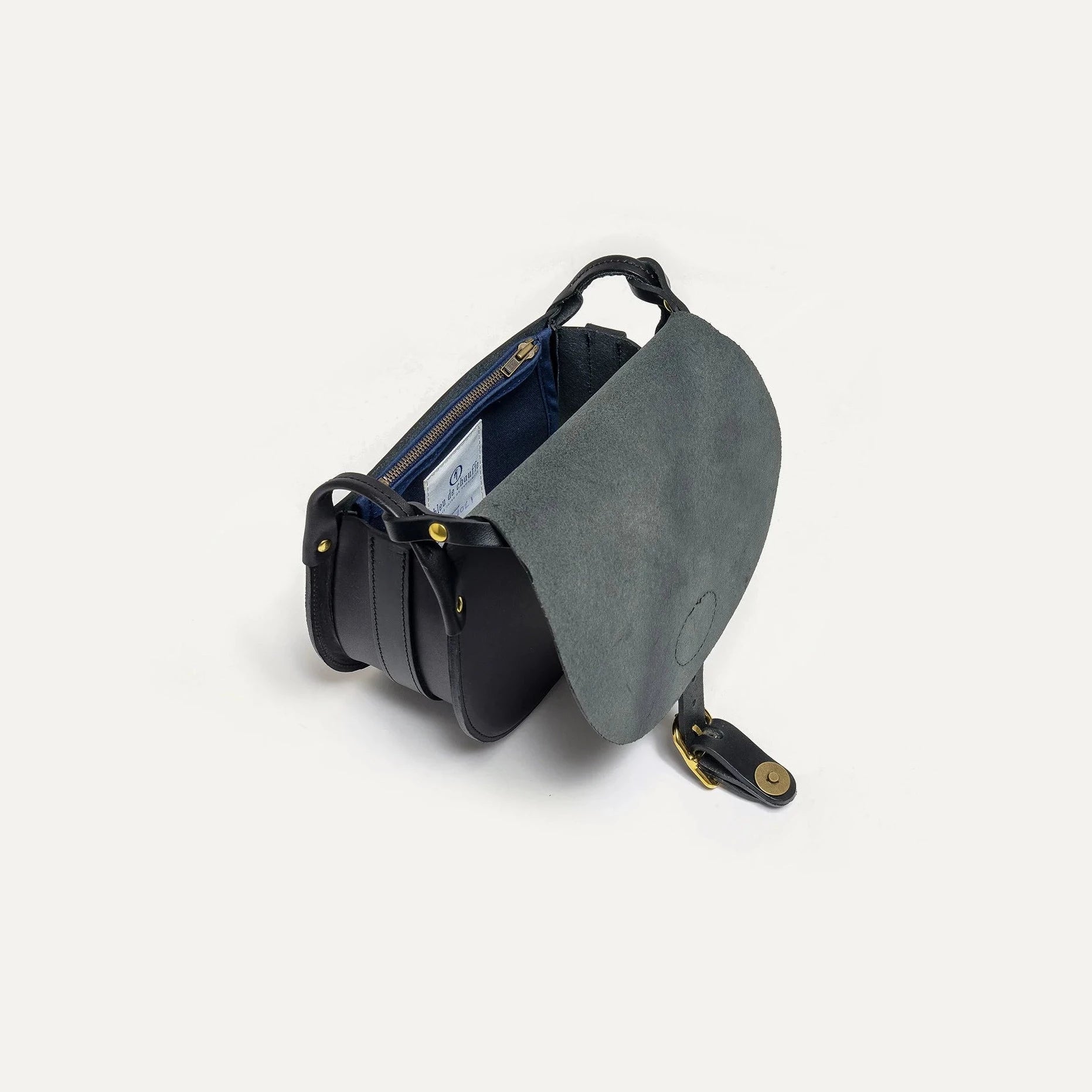 Gibecière Diane M noir, Bleu de Chauffe, vue 4