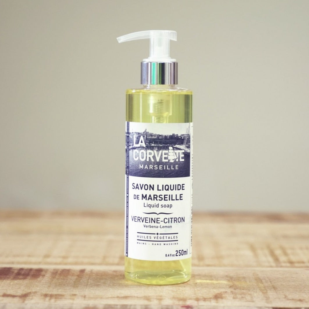 Savon de marseille liquide verveine - La Corvette vue 1