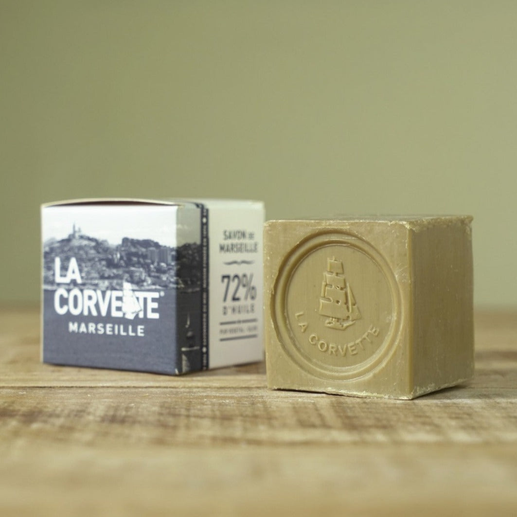 Savon de Marseille 200g dans sa boite - La Corvette vue 1