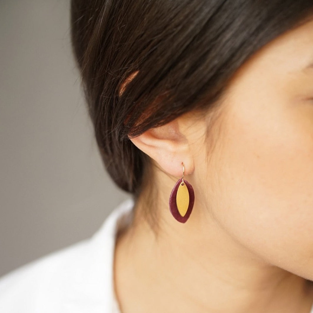 Boucles d’oreilles Talitha ciel Clémence Cabanes vue 2