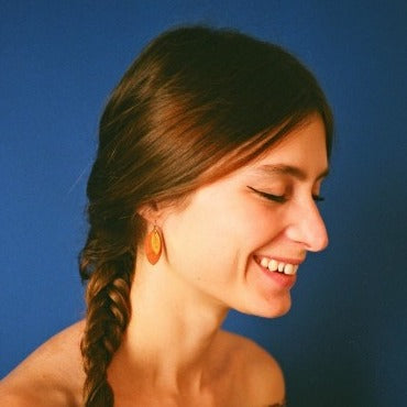 Talitha tangerine earrings