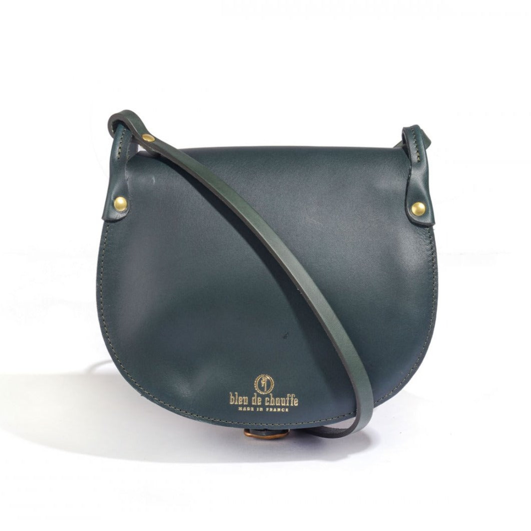 Gibecière Diane M bleu paon Bleu de Chauffe vue dos