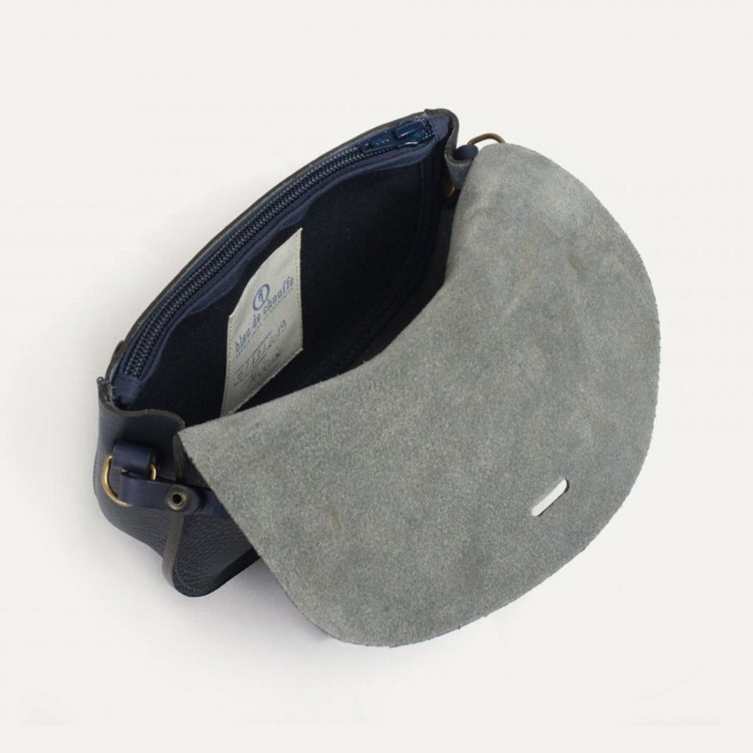 Mini sac postier Java bleu Bleu de Chauffe vue intérieur