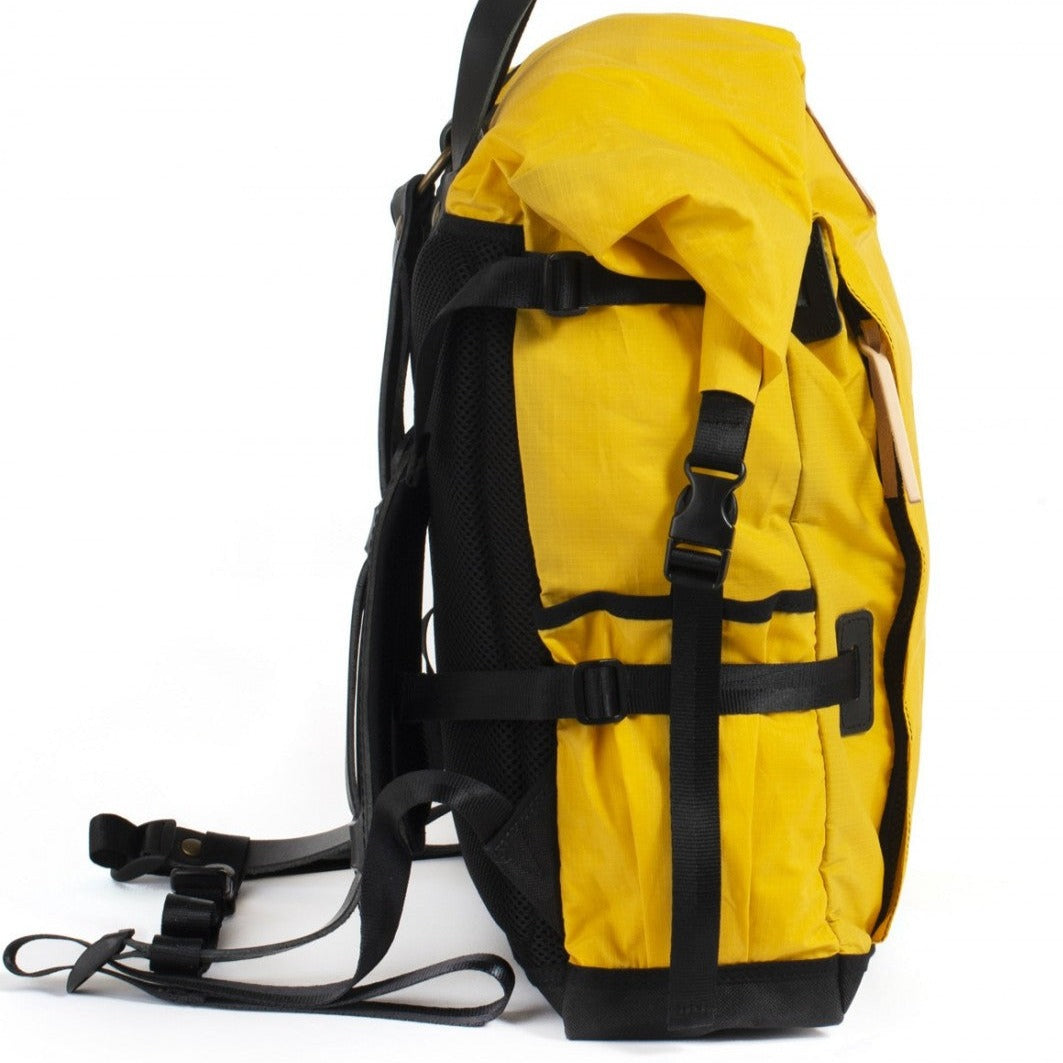 Sac à dos Basile jaune Bleu de Chauffe vue profil