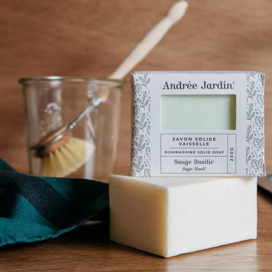 Savon vaisselle sauge et basilic Andrée Jardin vue 1