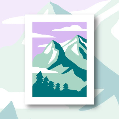 kit canevas montagnes