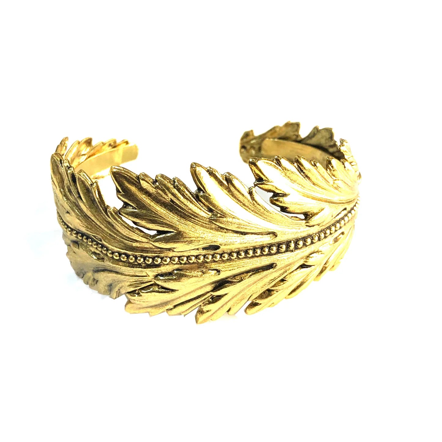 bracelet doré feuilles