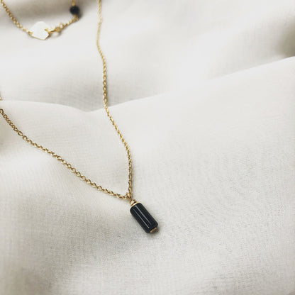 collier aura mini memoire onyx