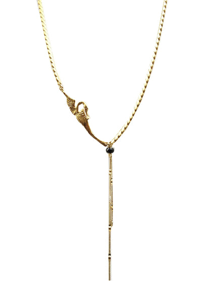collier doré little heron