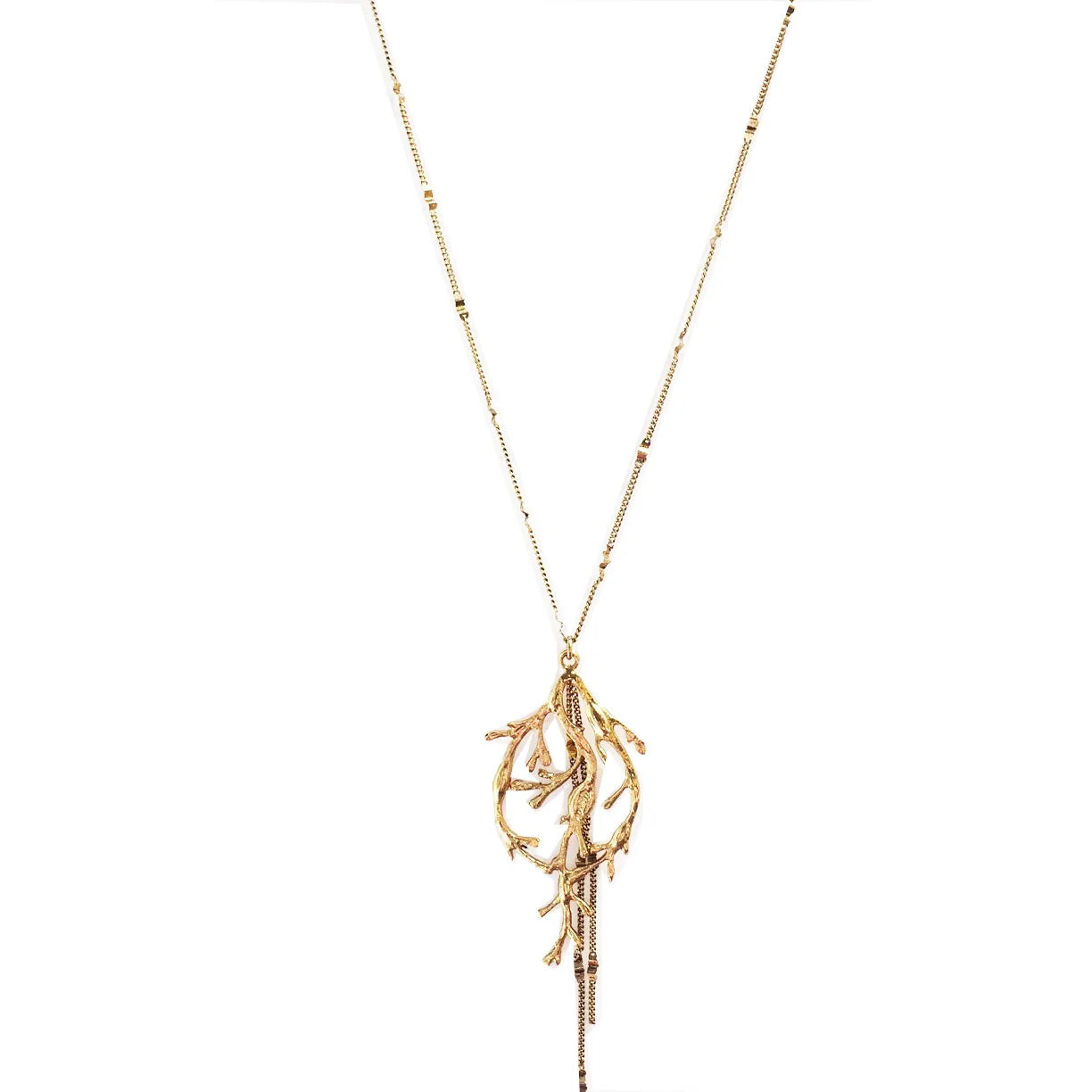 collier doré algue