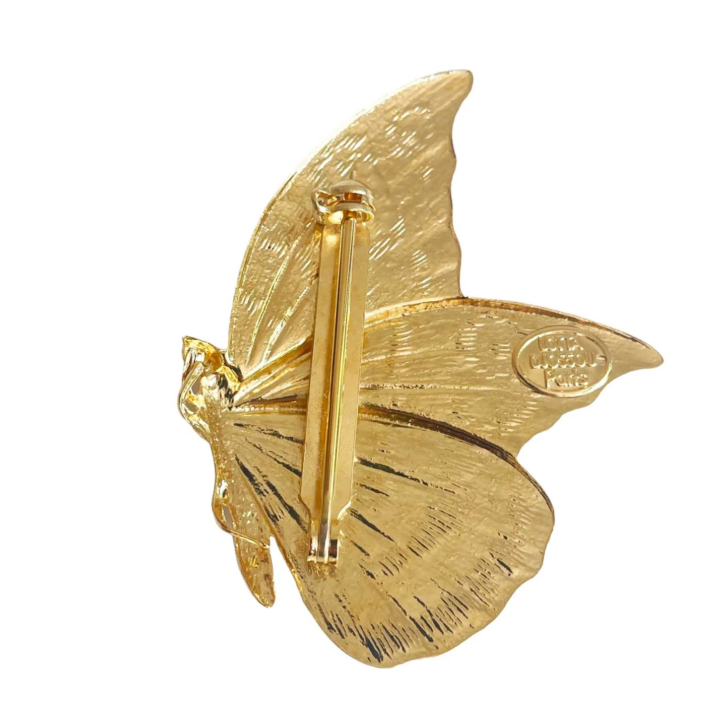 broche doree papillon GM