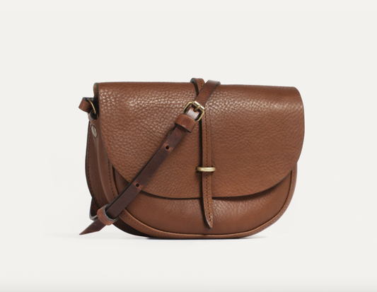 Mini sac postier Java brun ambré