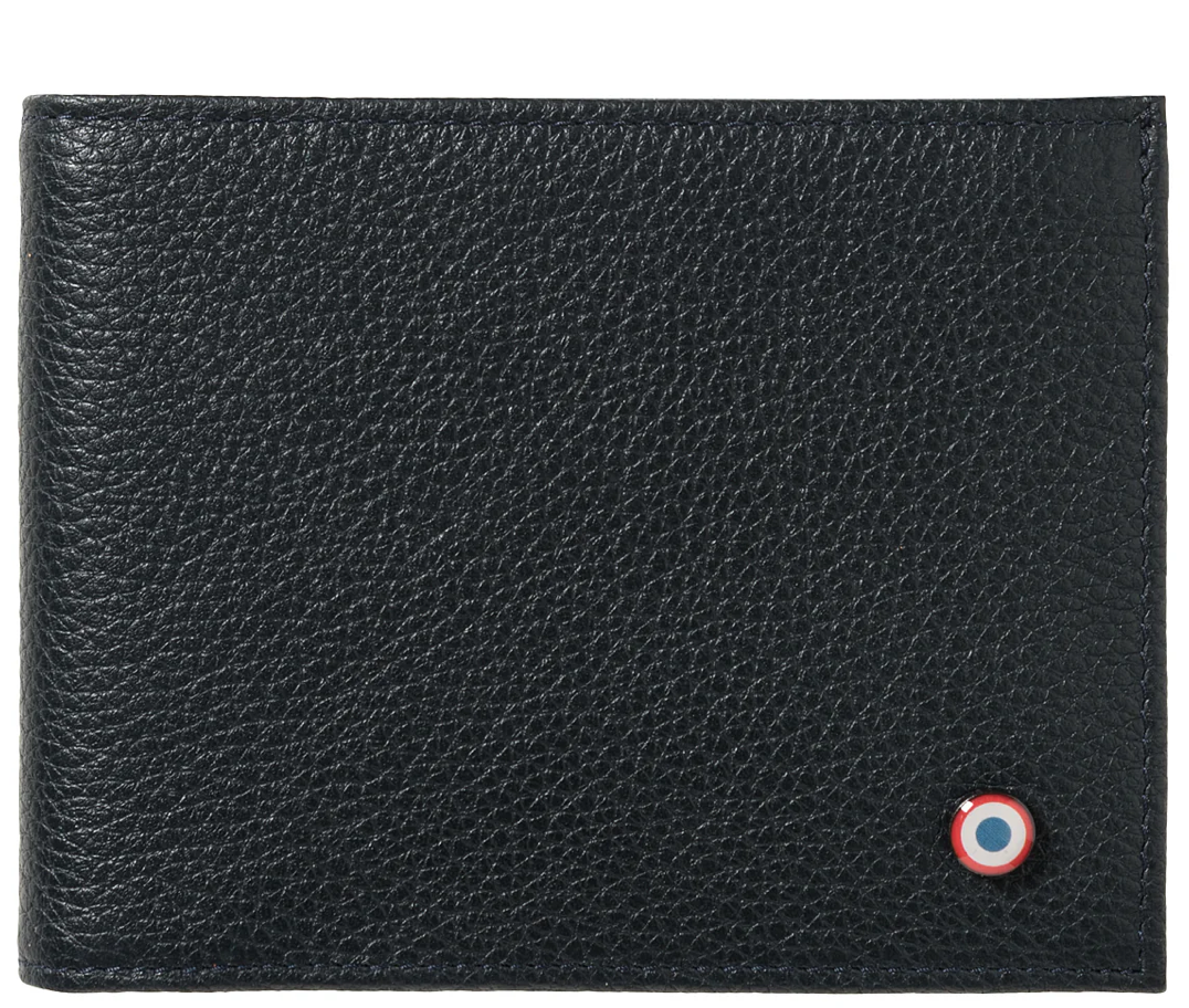 Portefeuilles Arthur Noir Grainé