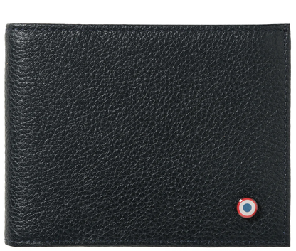 Portefeuilles Arthur Noir Grainé