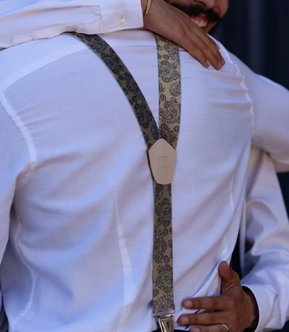 Bretelles Cachemire Beige