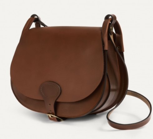 Gibecière Diane L brun ambré