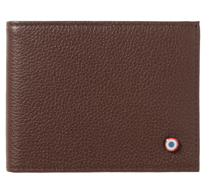 Portefeuilles Arthur Marron Grainé