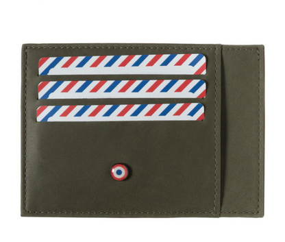 Porte-cartes Paul Cuir Bois Vert