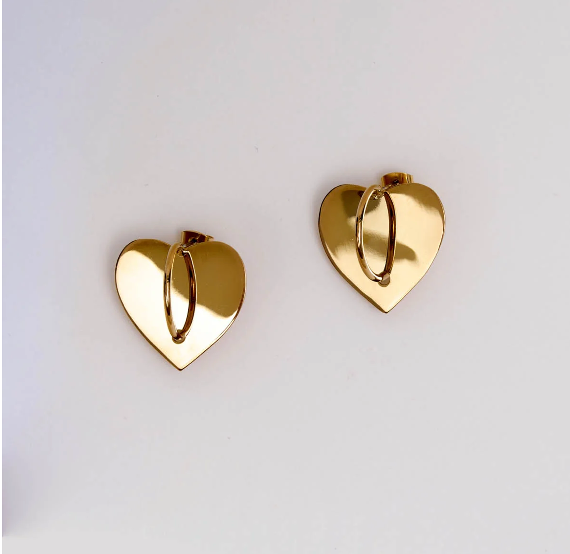 Boucles coeur doré