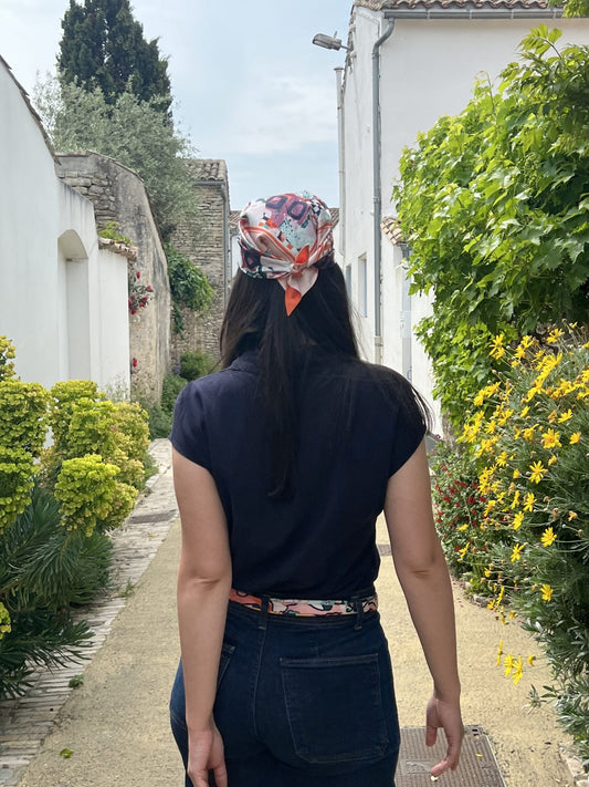 foulard triangle Line/Clémentine