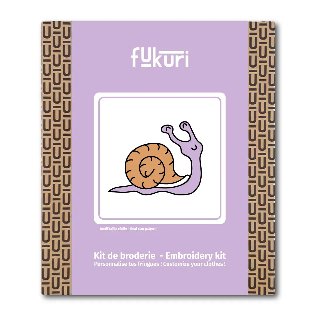 kit broderie escargot