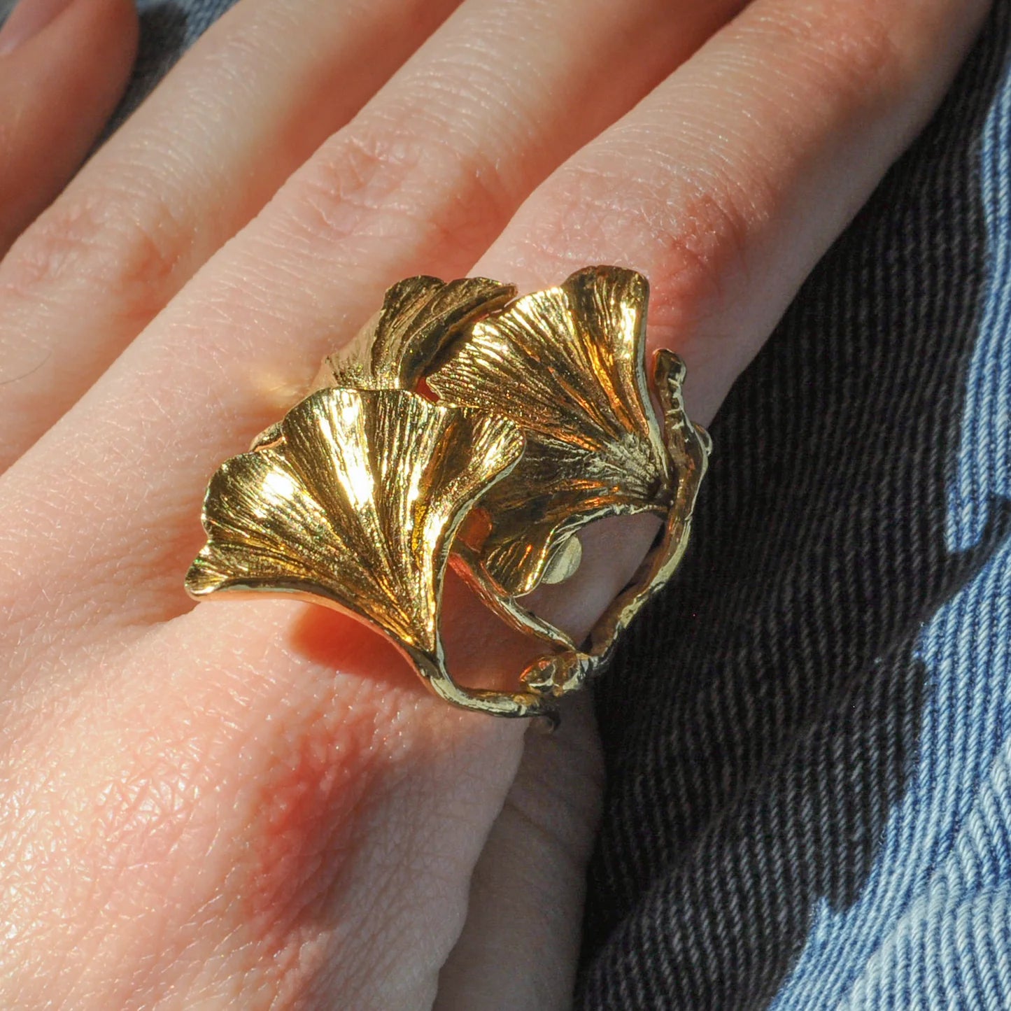 bague gingko tao