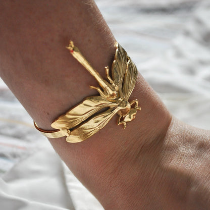 bracelet doré libellule PM