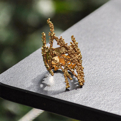 bague dorée seaweed