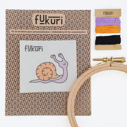 kit broderie escargot