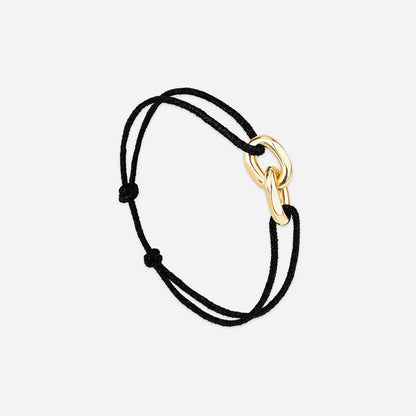 double maillon or noir  pailleté