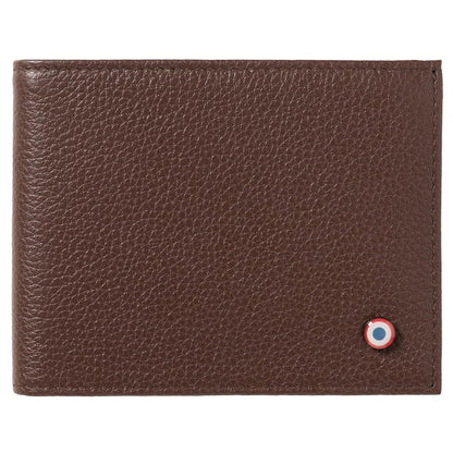 Portefeuilles Arthur en cuir grainé couleur terre brunie, Larmorie, vue 1