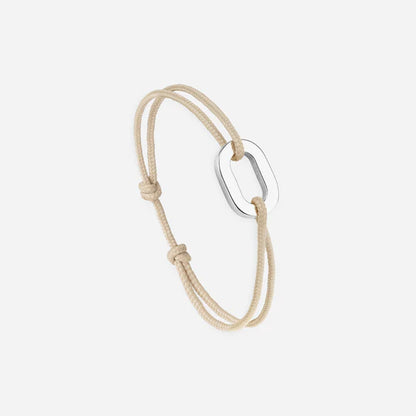 maillon plat argent 16 mm ficelle