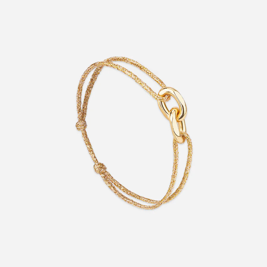 double maillon or doré