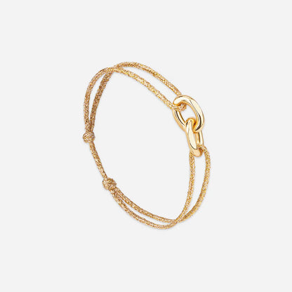 double maillon or doré