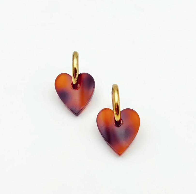 boucles d'oreilles créoles coeur