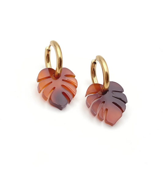 Astre deluxe emerald green earrings