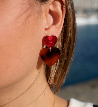 Astre deluxe emerald green earrings