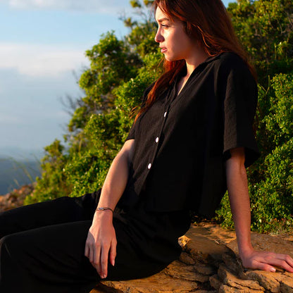 maillon plat argent 16 mm kaki