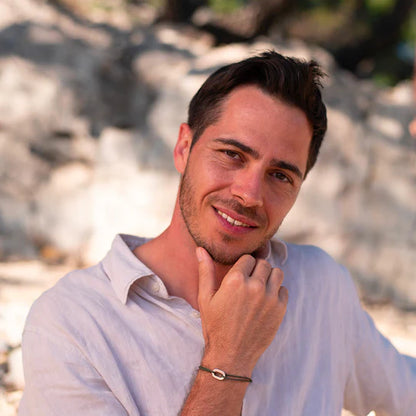 maillon plat argent 16 mm kaki