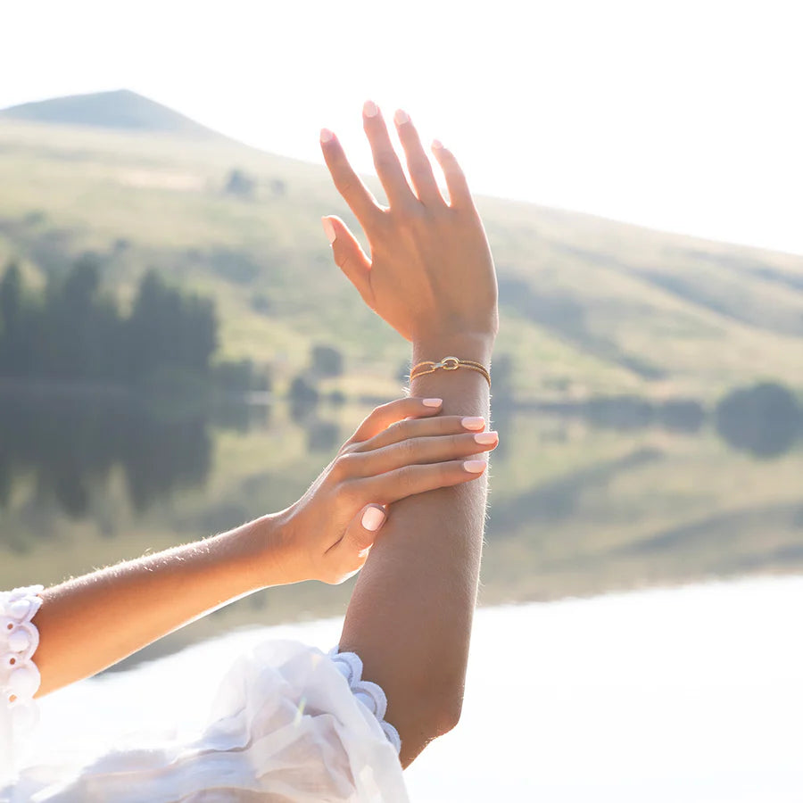 double maillon or doré