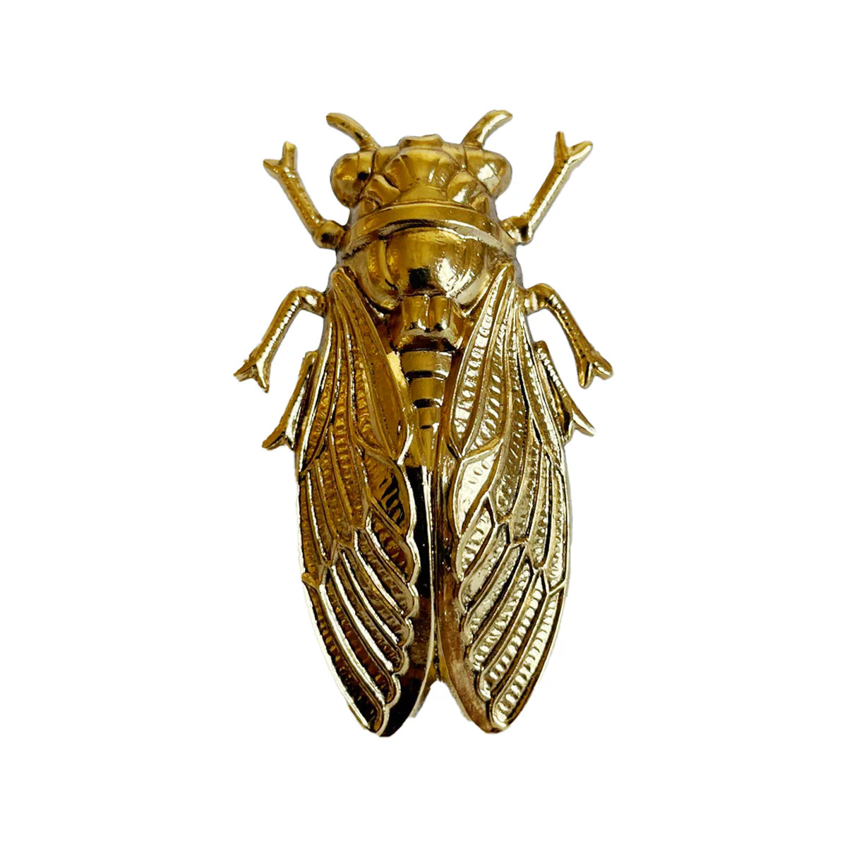 bague dorée cigale GM